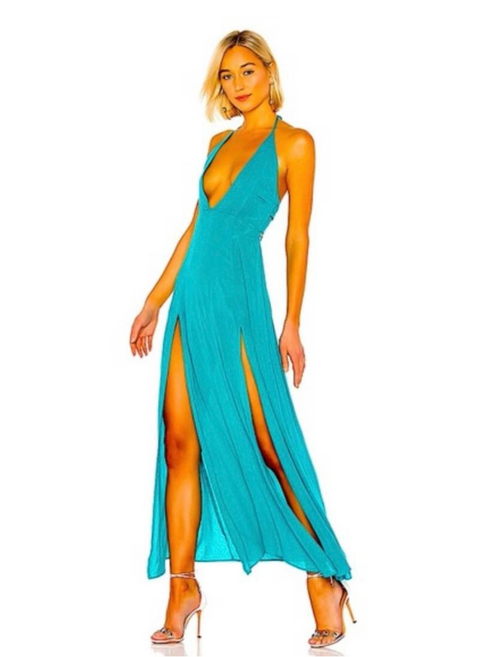 Superdown Arina Maxi Dress - Aqua